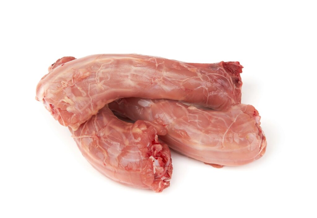 Raw chicken neck